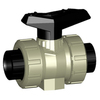 Ball valve Series: 546 PP-H/PE/PTFE/FPM (FKM) Full bore Handle PN10 Plastic welded sleeve 32mm DN25